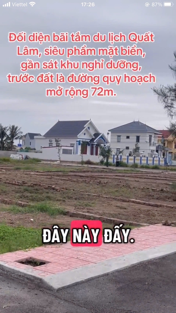 BÁN LÔ ĐẤT ĐẸP – CÁCH MẶT TIỀN CHỈ 50M – FULL THỔ CƯ – VỊ TRÍ TIỀM NĂNG