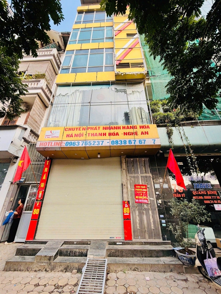 BÁN NHÀ 6 TẦNG THANG SIÊU PHẨM MẶT PHỐ TRẦN VỸ