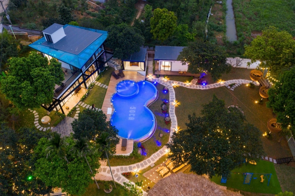 BÁN VILLA NGHỈ DƯỠNG KINH DOANH 2120M² - THÔN BƠM, VÂN HÒA, BA VÌ - 7 PHÒNG NGỦ - DOANH THU 1.4 TỶ*NĂM - 24.5 TỶ