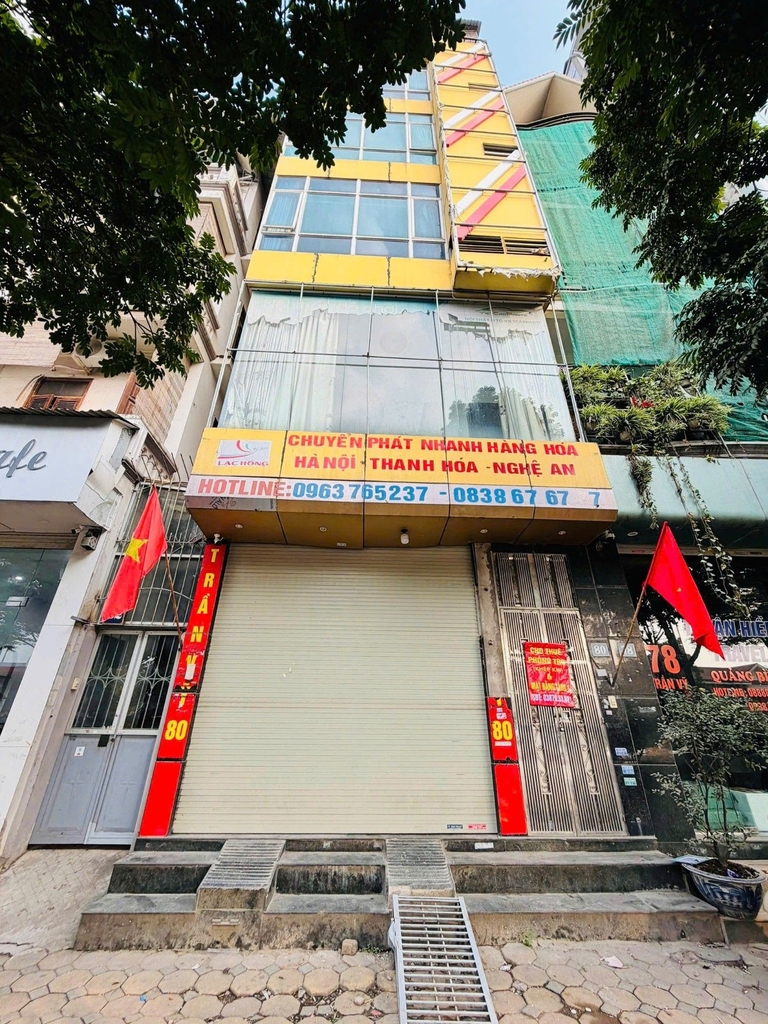 BÁN NHÀ 6 TẦNG THANG SIÊU PHẨM MẶT PHỐ TRẦN VỸ