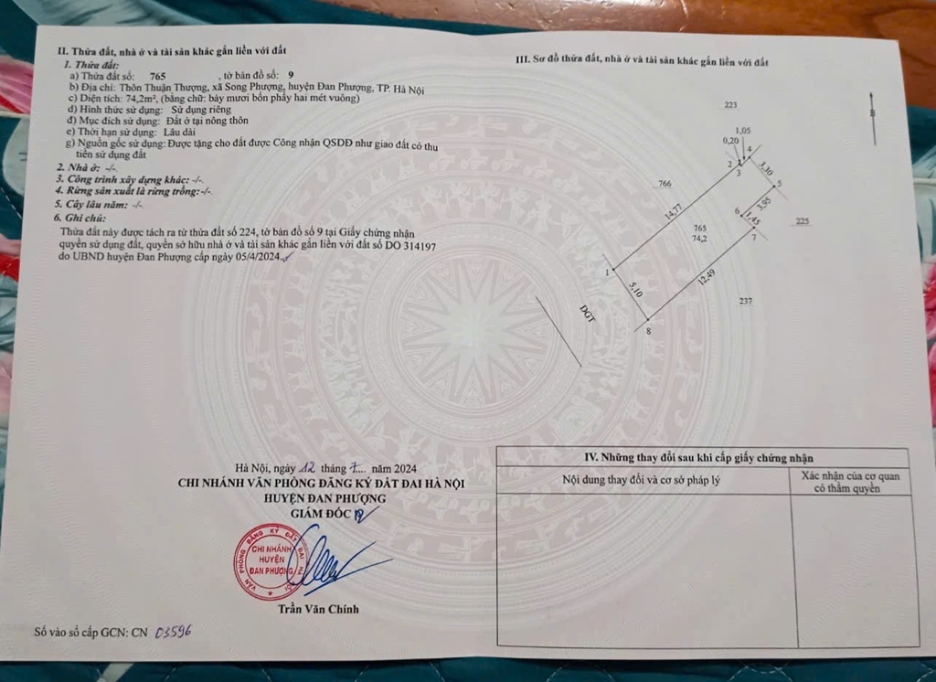 Bán lô đất đẹp tại Song phượng Đan Phượng Hà nội