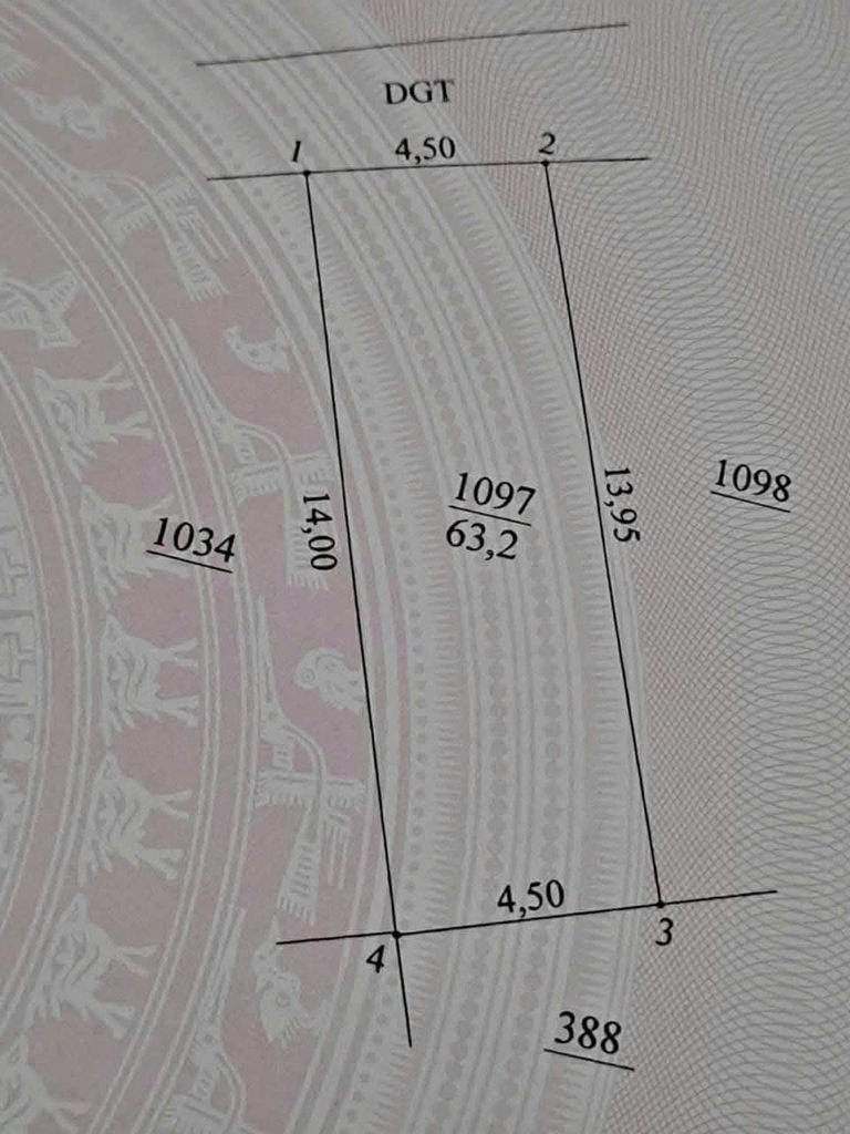 Siêu hiếm! Đất 63,2m² mặt tiền 4,5m Tân Lập – Cách trục chính 1 nhà